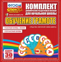 Динамические раздаточные пособия. Обучение грамоте (веера). Гласные буквы, знаки, согласные буквы. - fgospostavki.ru - Томск