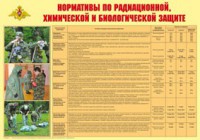 Плакат "Нормативы по радиационной, химической и биологической защите" - fgospostavki.ru - Томск