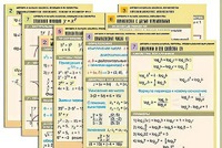 Комплект таблиц по всему курсу "Алгебра и начала анализа" (50 таблиц, А1, полноцветные, ламинированные) - fgospostavki.ru - Томск