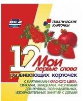 Тематические карточки "Мои первые слова" (красный цвет) - fgospostavki.ru - Томск