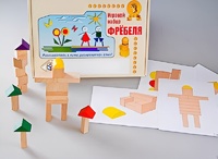 Игровой набор Фребеля "Конструктор деревянный без соединений-3" (Серия "Эксперимент") - fgospostavki.ru - Томск