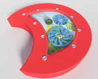 Настенный игровой модуль в виде части гусеницы с весами - fgospostavki.ru - Томск