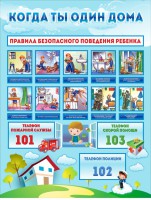 Стенд "Когда ты один дома" - fgospostavki.ru - Томск