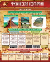 Стенд "Физическая география. Литосфера" Вариант 1 - fgospostavki.ru - Томск