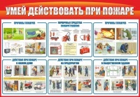 Стенд "Умей действовать при пожаре" - fgospostavki.ru - Томск
