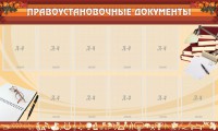 Стенд "ПРАВОУСТАНАВЛИВАЮЩИЕ ДОКУМЕНТЫ" - fgospostavki.ru - Томск