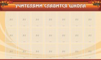 Стенд "Учителями славится школа" - fgospostavki.ru - Томск