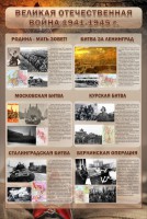 Стенд "Великая отечественная война (битвы)" - fgospostavki.ru - Томск