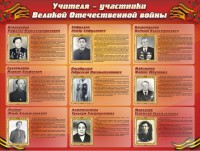 Стенд "Учителя-участники Великой Отечественной войны" - fgospostavki.ru - Томск