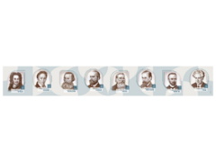 Стенд-лента "Выдающиеся ученые-историки" - fgospostavki.ru - Томск