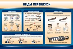 Стенд "Виды перевязок" - fgospostavki.ru - Томск