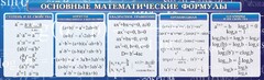 Стенд "Основные математические формулы" - fgospostavki.ru - Томск