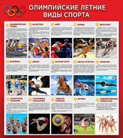 Стенд "Олимпийские летние виды спорта" - fgospostavki.ru - Томск