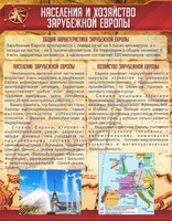 Стенд "Населения и хозяйство Зарубежной Европы" - fgospostavki.ru - Томск