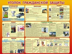 Стенд "Уголок гражданской защиты" - fgospostavki.ru - Томск