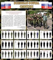 Стенд "Военная форма одежды (флаг РФ)" - fgospostavki.ru - Томск