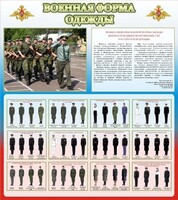Стенд "Военная форма одежды (герб РФ) " - fgospostavki.ru - Томск