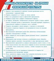 Стенд "Техника безопасности на уроках физкультуры" - fgospostavki.ru - Томск