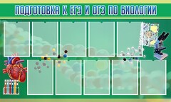 Стенд "Подготовка к ЕГЭ и ОГЭ по биологии" Вариант 2 - fgospostavki.ru - Томск