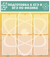 Стенд "Подготовка к ЕГЭ и ОГЭ по физике (6 карманов)" - fgospostavki.ru - Томск