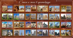Стенд "Стили и эпохи в архитектуре" - fgospostavki.ru - Томск