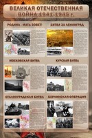 Стенд "Великая отечественная война (битвы)" - fgospostavki.ru - Томск