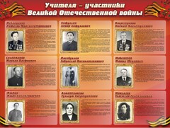Стенд "Учителя-участники Великой Отечественной войны" - fgospostavki.ru - Томск