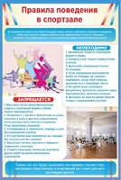 Стенд "Правила поведения в спортзале №1" - fgospostavki.ru - Томск