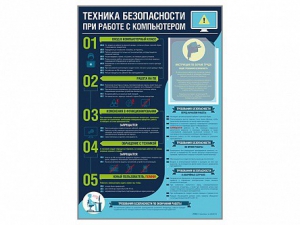 Стенд-уголок "Техника безопасности при работе на компьютере в общеобразовательных учреждениях" - fgospostavki.ru - Томск