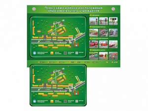 Электрифицированный стенд-тренажер "План-схема района расположения образовательного учреждения" - fgospostavki.ru - Томск