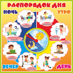 Стенд "Распорядок дня" - fgospostavki.ru - Томск
