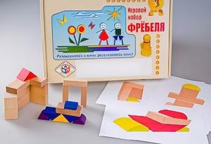 Игровой набор Фребеля "Конструктор деревянный без соединений-2" (Серия "Эксперимент") - fgospostavki.ru - Томск