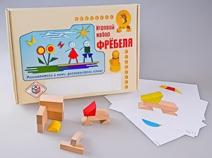 Игровой набор Фребеля "Конструктор деревянный без соединений-1" (Серия "Эксперимент") - fgospostavki.ru - Томск