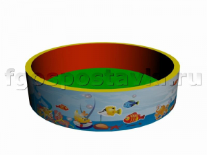 Сухой бассейн круглый с шелкографией - fgospostavki.ru - Томск