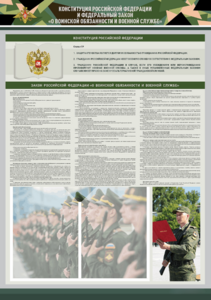 Стенд-уголок "Конституция Российской Федерации и Федеральный закон "О воинской обязанности и военной службе" - fgospostavki.ru - Томск