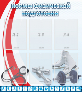 Стенд "Нормы физической подготовки" Вариант 2 - fgospostavki.ru - Томск