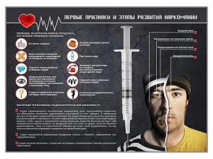 Стенд "Признаки и этапы развития наркомании" - fgospostavki.ru - Томск