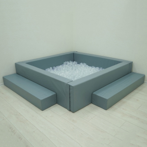 Сухой бассейн с шариками и RGB-подсветкой 190х190 см - fgospostavki.ru - Томск