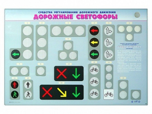 Базовый комплект светового оборудования "Дорожные светофоры" с сенсорным беспроводным пультом дистанционного управления - fgospostavki.ru - Томск
