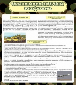 Стенд "Организация обороны государства" - fgospostavki.ru - Томск