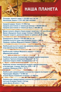 Стенд "Наша планета" - fgospostavki.ru - Томск