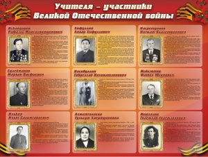 Стенд "Учителя-участники Великой Отечественной войны" - fgospostavki.ru - Томск