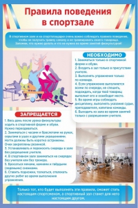 Стенд "Правила поведения в спортзале №1" - fgospostavki.ru - Томск