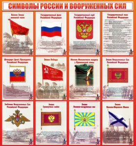 Стенд "Символы России и вооруженных сил" - fgospostavki.ru - Томск