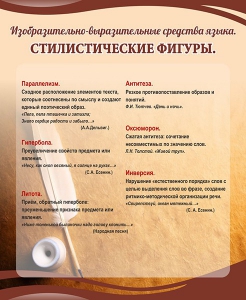 Стенд "Стилистические фигуры" Вариант 2 - fgospostavki.ru - Томск