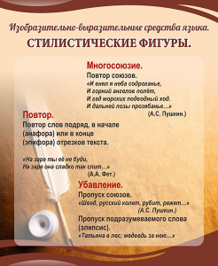 Стенд "Стилистические фигуры" Вариант 1 - fgospostavki.ru - Томск