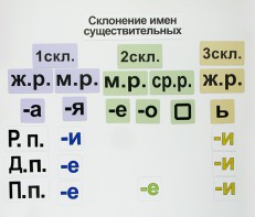 Набор магнитных карточек "Склонение имен существительных" - fgospostavki.ru - Томск