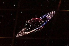 Потолок "Звездное небо с анимационным фибероптическим эффектом сатурн" - fgospostavki.ru - Томск