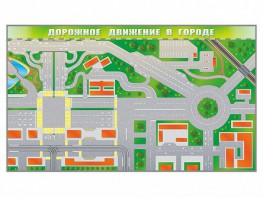 Доска магнитно-маркерная панорамная "Дорожное движение в городе" - fgospostavki.ru - Томск