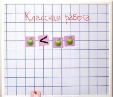 Магнитно-маркерная доска "Клетка" (86 см х 75 см) - fgospostavki.ru - Томск